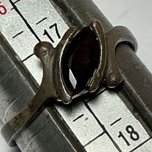 Elegant Silver Ring with Black Stone